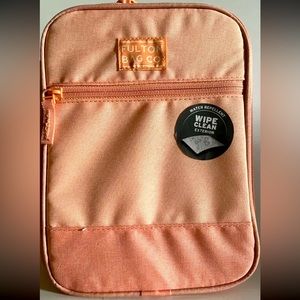 Fulton Bag Co Upright Lunch Bag Padded Handle & Swing Clip Cantaloupe Orange